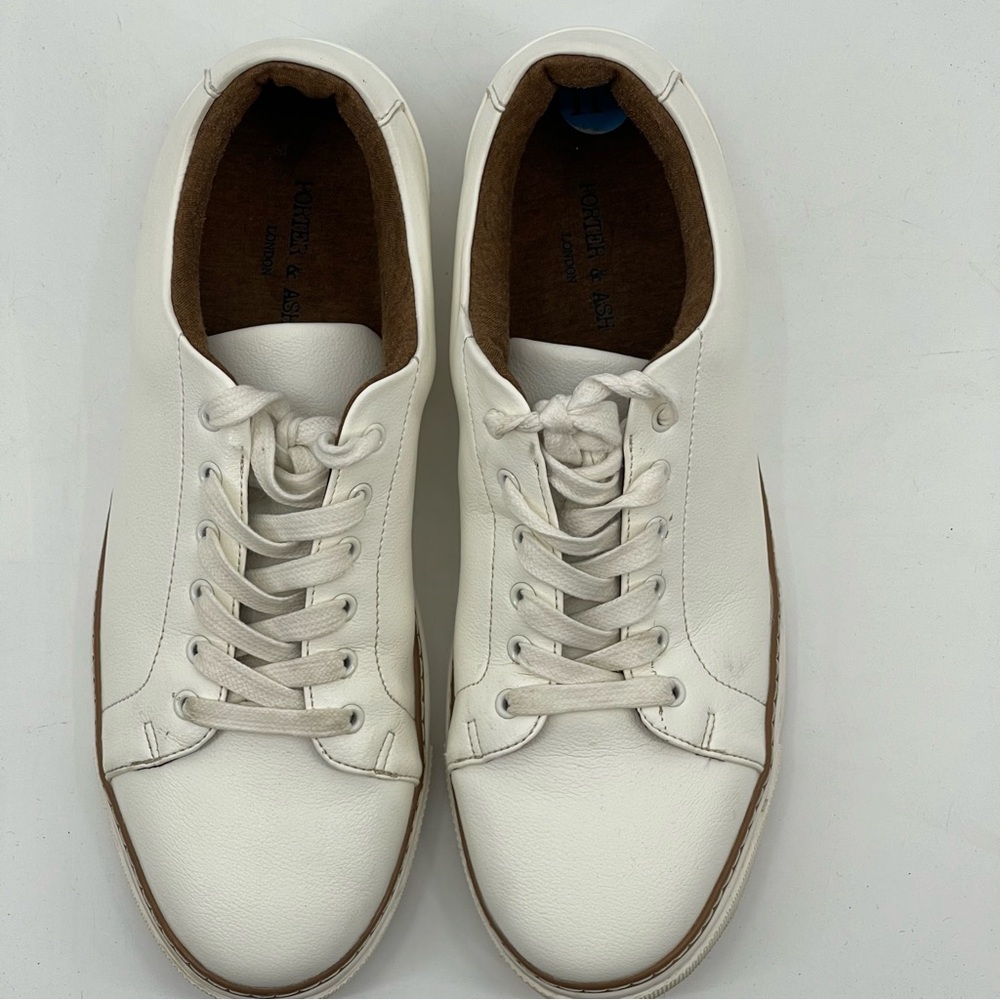 PORTER & ASH MENS LEATHER LOOK SHOES, SZ 11.5M, VERY GOOD CONDITION , PR…